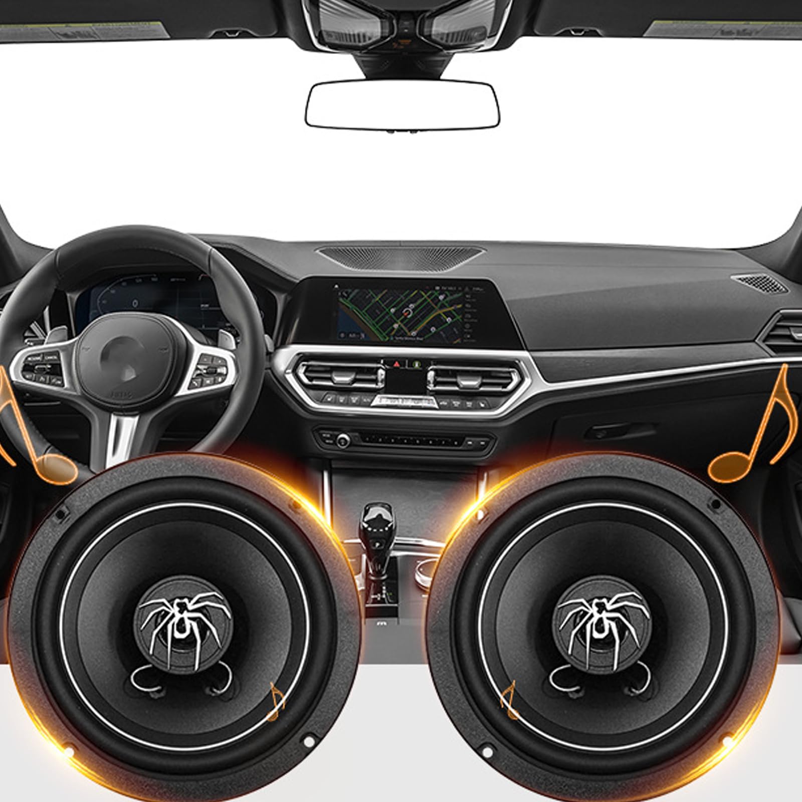 6.5インチ　オーディオスピーカー 2個セット Amazon.co.jp: 2 個 6.5 インチカーサウンド同軸スピーカー電源